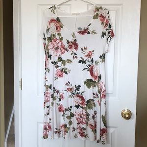 Rose T-shirt dress